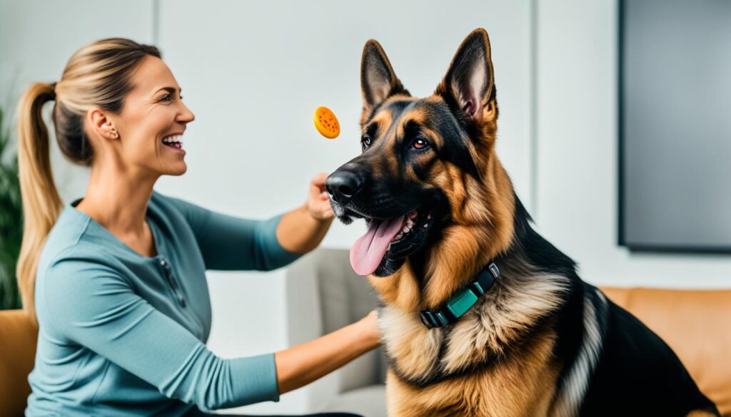 german shepherd positive reinforcement training