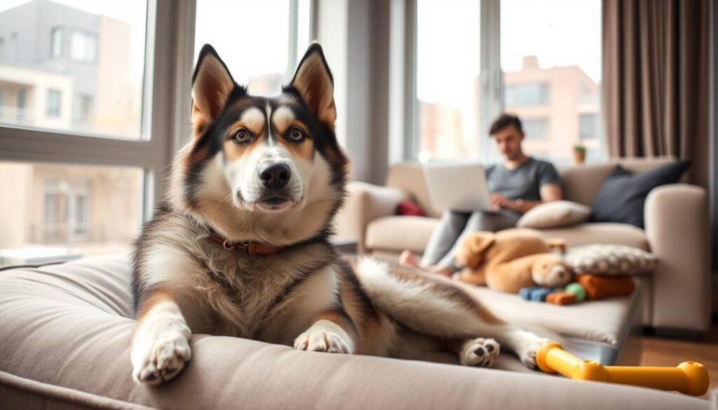 Husky behavior in apartments